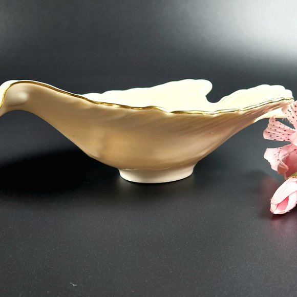Vintage - Open Candy Dish Dove Collection (Gold) by LENOX - Made in USA - Picture 3 of 12